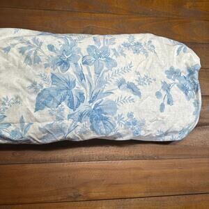 Ralph Lauren Home Blue Floral Coral Harbour Twin Fitted Sheet Cotton Cottage